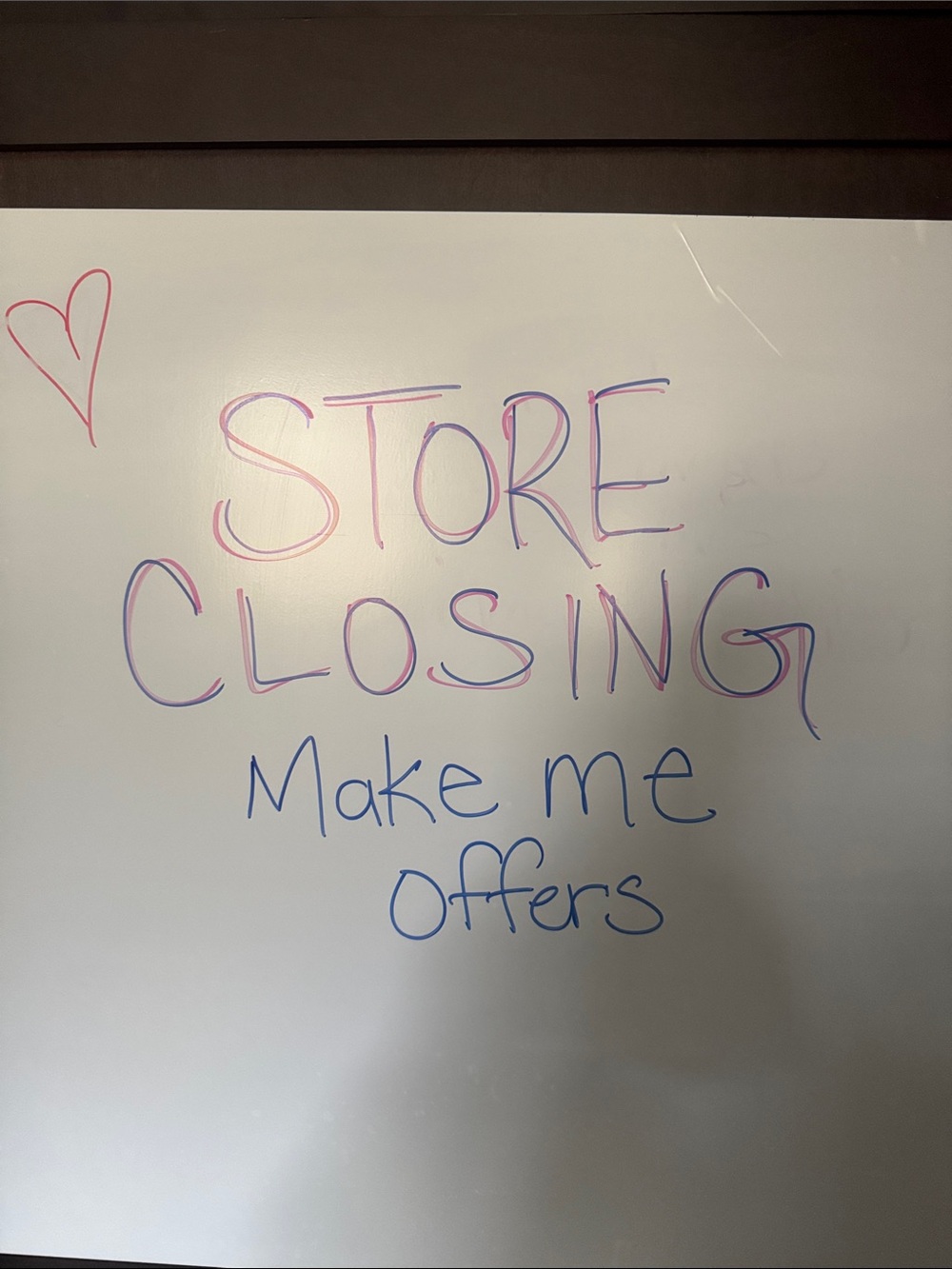 White Dry Erase Board with Multicolor Marker Writing